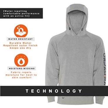 Grunden’s Men’s Dillingham Tech Sweatshirt Hoodie | Insulated Moisture Wicking