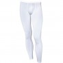 inhzoy Men's Soft Ice Silk Transparent Sheer Thermal Underwear Legging Pants Bulge Pouch Tights