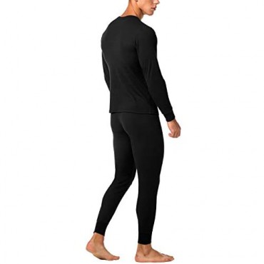 LAPASA Men's Thermal Underwear Long John Set Waffle Knit Base Layer Top and Bottom M60