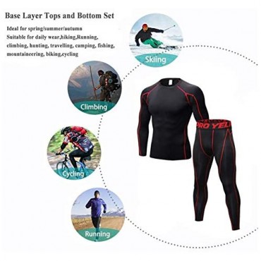 Long Underwear Mens Thermals Base Layer Men Cold Weather Gear Long Johns for Winter Cycling Running Hunting