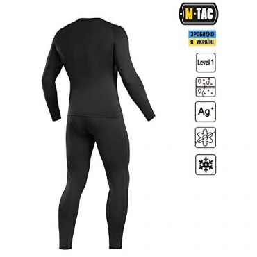 M-Tac Thermal Underwear Set for Men Base Layer Fleece Lined Top & Bottom Ultra-Soft