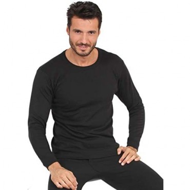 MaRe Premium Quality 100% Brushed Cotton/Fleece Men's Long Sleeved T-Shirt. Proudly Made in Italy.