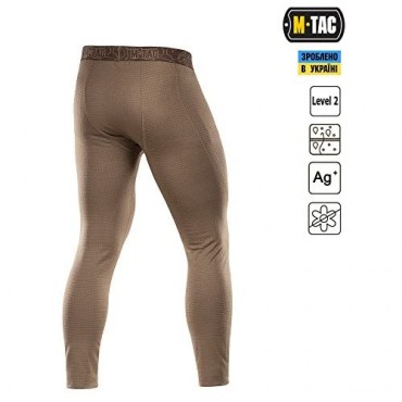 Mens Bottoms Thermal Underwear for Men Fleece Lined Compression Pants Base Level 2