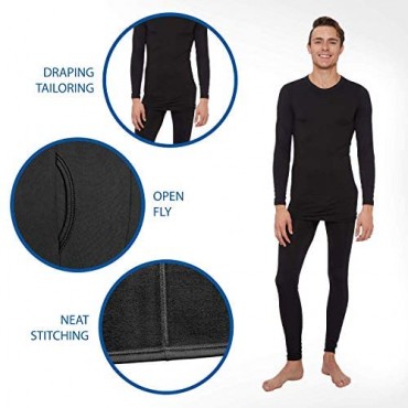 Rocky Thermal Underwear for Men Waffle Thermals Men's Base Layer Long John Set