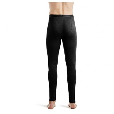 TANBOOCEL Bamboo Men's Thermal Underwear Pants Base Layer Bottoms Long Johns