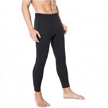 TEERFU Men's Thermal Underwear Pants Classic Cotton Midweight Long Johns Leggings Base Layer Bottoms