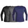 ToBeInStyle Men's Premium Fleece Lined Microfiber Thermal Long Sleeve Crewneck Shirt Top