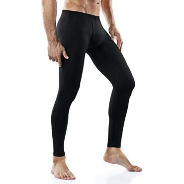 TSLA 2 Pack Men's Thermal Underwear Pants Heated Warm Fleece Lined Long Johns Leggings Winter Base Layer Bottoms