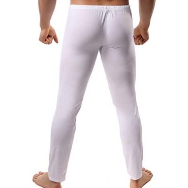 YUFEIDA Men's Sexy Underwear Bottoms Low Rise Leggings Pants Mesh Long Trousers