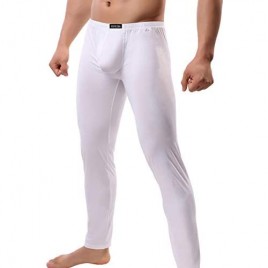 YUFEIDA Men's Sexy Underwear Bottoms Low Rise Leggings Pants Mesh Long Trousers