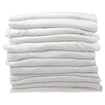 Classic Men's White Short Sleeve Undershirts V Neck T Shirt - 12 Pack (XL 12 Pack - White)