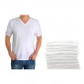 Classic Men's White Short Sleeve Undershirts V Neck T Shirt - 12 Pack (XL  12 Pack - White)