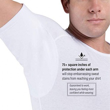 Ejis Sweat Defense Undershirt | Crew Neck | Underarm Sweat Proof Cotton