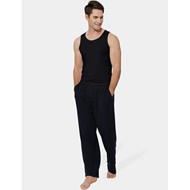 GYS Men's Soft Bamboo Tank Top Sleeveless Loungewear Comfy Undershirt