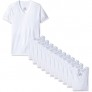 Hanes Men's 12-Pack FreshIQ V-Neck T-Shirt  White  X-Large