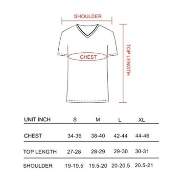 Indefini Men's Cotton Undershirts V-Neck Tees Fitted Short Sleeve T-Shirts in 1/3 Pack