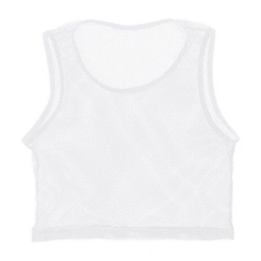 JEATHA Men's Sheer Mesh Muscle Crop Tank Top See Through Half T-Shirt Vest Undershirt Clubwear