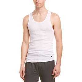 Lucky Cotton Ribbed Tank - 4 Pack (00CPT15) XL/White