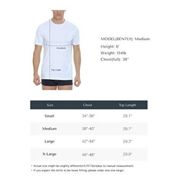 NACHILA Men’s Undershirts 3-Pack Crew Neck Short Sleeve Bamboo Rayon T-Shirts