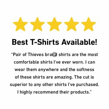 Pair of Thieves Men's Mega Soft Tagless V-Neck T-Shirt - Single Cotton Modal Slim Fit Tee – Ready for Everything