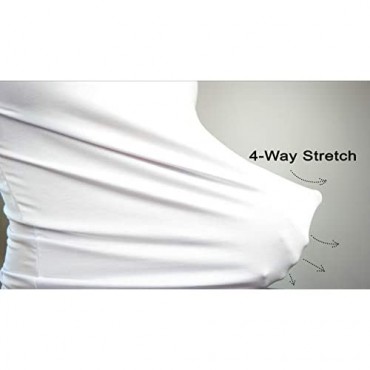 Sijo Premium Men's Crew Neck Bamboo Modal Undershirt Ultra Soft Anti-Odor and Stretchy (White Black Grey)