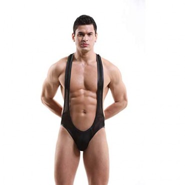 4UFiT Men's Jockstrap Leotard Underwear Jumpsuits Wrestling Singlet Bodysuit