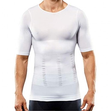 BAISHIAN Men's Seamless Slimming Body Shaper Vest Abdomen Slim Shirt Compression Tank Shaperwear