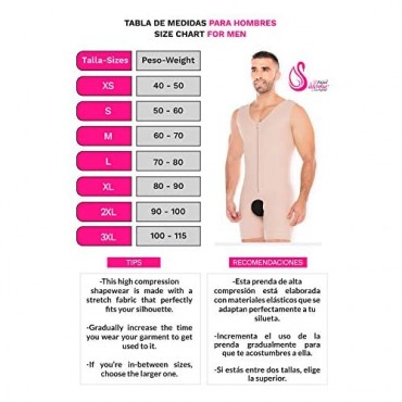 FAJAS SALOME 0124 Shapewear for Men | Faja Colombiana para Hombre Beige