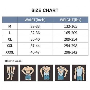 HANERDUN Mens Compression Shirt Body Shaper Tummy Control Tank Top Slimming Vest