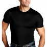 Insta Slim ISPRO Slimming Crew-Neck Short Sleeve Top Shapewear Compression Shirt for Men