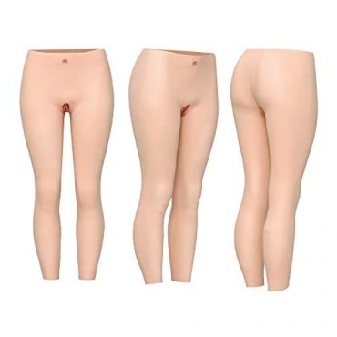 KUMIHO Crossdresser Silicone Pants Trousers Cosplay Artificial Buttocks Ninth Pants Trousers for Transgender