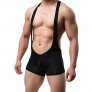 Men's Jockstrap Wrestling Singlet Thong Leotard Sexy Backless Stretch Bodysuit Jumpsuit Briefs Underwear Sportswear