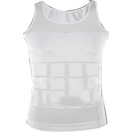 Mens Slimming Shirt Body Shaper Vest Compression Tank Top Corset Weight Loss
