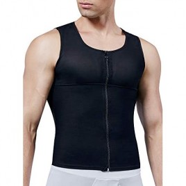 MISS MOLY Compression Shirts for Men to Hide Gynecomastia Moobs Slimming Body Shaper Vest Abs Tank Top Undershirt
