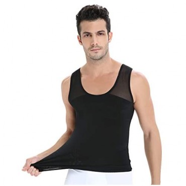Roacoa Slimming Body Shaper for Men Tummy Control and Gynecomastia Compression Undershirt