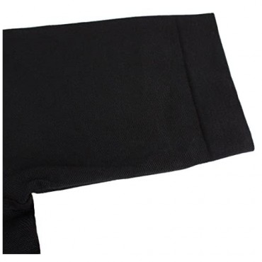 Zerobodys Men's Short Sleeve Shirt Classic Firming Panels Compression SS-M12 (M Black)