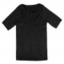 Zerobodys Men's Short Sleeve Shirt Classic Firming Panels Compression SS-M12 (M  Black)