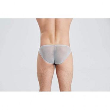 4UFiT Men's High-Leg Opening Bikini Underwear Sexy Brazilian Back Briefs