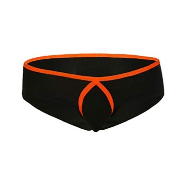 COMLIFE Men's Stretchy Nylon Underwear Breathable Boxer Briefs Solid Color Bikini