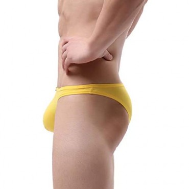 iKingsky Men's Sexy Brazilian Underwear Soft Pouch Bikini Under Panties Half Back Coverage Mens Underwear