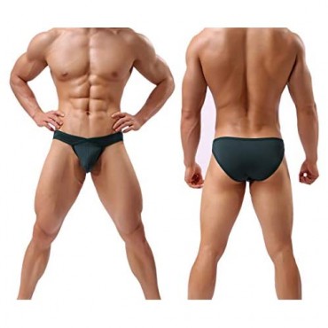 COODYAKE Mens Bikini Underwear Microfiber Soft Mesh Briefs Breathable