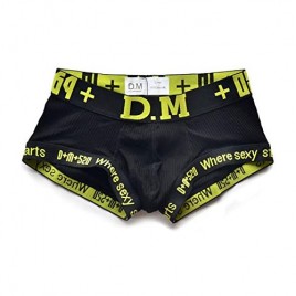 D.M Men's Underwear Trunks Briefs Cotton Fashion Low Rise Comfortable Underpants
