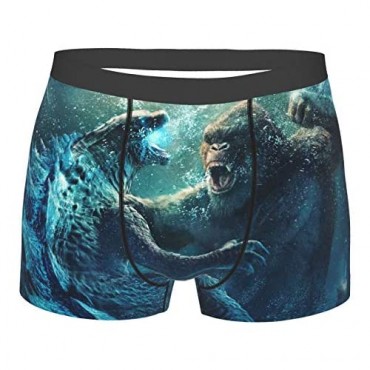 God-Zi-Lla Mens Underwear The Monster Briefs Underwear for Men Ultra-Soft Wicking Comfortable Mens Underpants