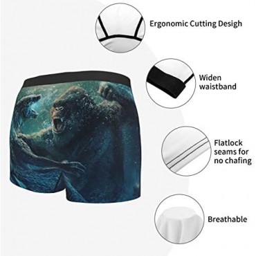 God-Zi-Lla Mens Underwear The Monster Briefs Underwear for Men Ultra-Soft Wicking Comfortable Mens Underpants