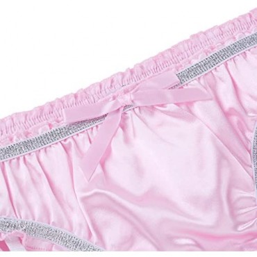 Hularka Men's Pouch Low Rise Bikini Briefs Cheeky Sissy Panties Strappy Garter Belt Panty Underwear