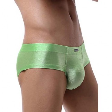 iKingsky Men's Seamless Front Pouch Briefs Sexy Cheeky Mens Underwear High Stretch Under Panties