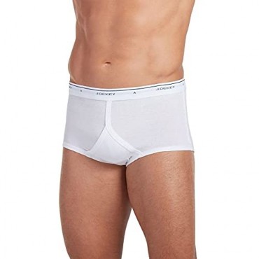 Jockey Men's Underwear Classic Full Rise Brief - 6 Pack White 40