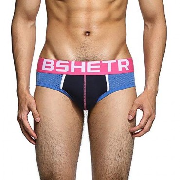 Men's Briefs Underwear 3-Pack Mesh Breathable Low Rise Soft Summer Brief (Multi-155 X-Large 34-36 86cm-91cm)