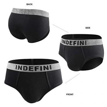 Men's Cotton 5 Pack Solid Tag-Free Briefs Underwear with Comfort Soft Waistband Size S-XL (Pack of 1/5)