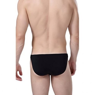 sandbank Men's Sexy Breathable Sheer Ice Silk Bikini Briefs Underwear Panties